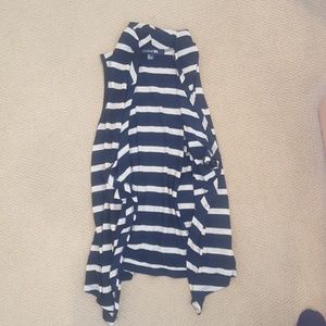 Black and gold striped cover up